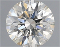 Natural Diamond 0.41 Carats, Round with Excellent Cut, J Color, SI1 Clarity and Certified by IGI