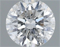 Natural Diamond 0.40 Carats, Round with Excellent Cut, F Color, I1 Clarity and Certified by IGI