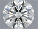 Natural Diamond 0.60 Carats, Round with Excellent Cut, J Color, VS2 Clarity and Certified by IGI