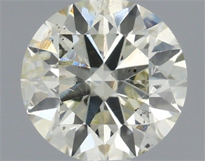 Picture of Natural Diamond 0.51 Carats, Round with Excellent Cut, K Color, SI2 Clarity and Certified by IGI