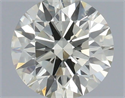 Natural Diamond 0.51 Carats, Round with Excellent Cut, N Color, SI1 Clarity and Certified by IGI