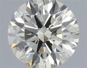 Picture of Natural Diamond 0.51 Carats, Round with Excellent Cut, N Color, SI1 Clarity and Certified by IGI