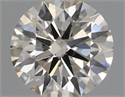 Natural Diamond 0.44 Carats, Round with Excellent Cut, N Color, SI2 Clarity and Certified by GIA