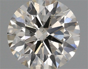 Picture of Natural Diamond 0.44 Carats, Round with Excellent Cut, N Color, SI2 Clarity and Certified by GIA