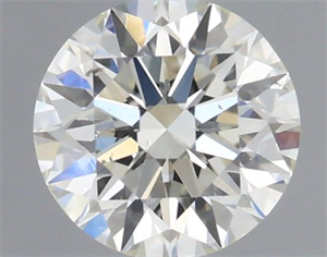 Picture of Natural Diamond 0.40 Carats, Round with Excellent Cut, I Color, SI2 Clarity and Certified by IGI
