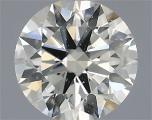 Picture of Natural Diamond 0.40 Carats, Round with Excellent Cut, L Color, SI2 Clarity and Certified by IGI