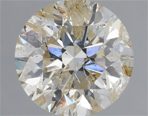 Picture of Natural Diamond 0.91 Carats, Round with Excellent Cut, J Color, I1 Clarity and Certified by IGI