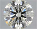 Natural Diamond 0.51 Carats, Round with Excellent Cut, N Color, SI2 Clarity and Certified by IGI
