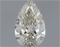 Natural Diamond 0.60 Carats, Pear with  Cut, K Color, SI1 Clarity and Certified by IGI
