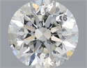 Natural Diamond 0.90 Carats, Round with Very Good Cut, I Color, I1 Clarity and Certified by IGI