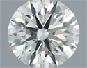 Natural Diamond 0.42 Carats, Round with Excellent Cut, J Color, VS2 Clarity and Certified by IGI