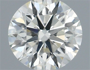 Picture of Natural Diamond 0.42 Carats, Round with Excellent Cut, J Color, VS2 Clarity and Certified by IGI