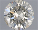 Natural Diamond 0.95 Carats, Round with Excellent Cut, K Color, I1 Clarity and Certified by IGI