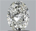 Natural Diamond 0.90 Carats, Oval with  Cut, I Color, VS2 Clarity and Certified by IGI