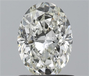 Picture of Natural Diamond 0.90 Carats, Oval with  Cut, I Color, VS2 Clarity and Certified by IGI