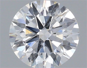 Picture of Natural Diamond 0.50 Carats, Round with Very Good Cut, E Color, I1 Clarity and Certified by IGI