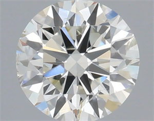 Picture of Natural Diamond 0.40 Carats, Round with Excellent Cut, I Color, SI2 Clarity and Certified by IGI