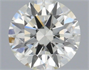 Natural Diamond 0.40 Carats, Round with Excellent Cut, J Color, SI1 Clarity and Certified by IGI