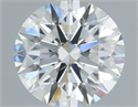 Natural Diamond 0.52 Carats, Round with Excellent Cut, H Color, SI1 Clarity and Certified by IGI