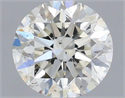 Natural Diamond 0.40 Carats, Round with Very Good Cut, H Color, SI2 Clarity and Certified by IGI