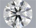 Natural Diamond 0.50 Carats, Round with Excellent Cut, I Color, SI2 Clarity and Certified by IGI
