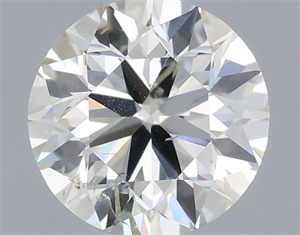 Picture of Natural Diamond 0.50 Carats, Round with Excellent Cut, I Color, SI2 Clarity and Certified by IGI