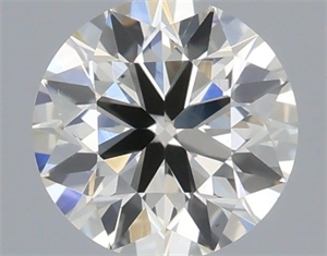 Picture of Natural Diamond 0.40 Carats, Round with Excellent Cut, J Color, SI1 Clarity and Certified by IGI