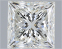 Natural Diamond 1.00 Carats, Princess with  Cut, H Color, VVS2 Clarity and Certified by IGI
