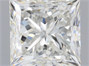 Natural Diamond 1.30 Carats, Princess with  Cut, H Color, VVS1 Clarity and Certified by IGI
