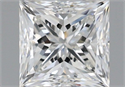 Natural Diamond 0.90 Carats, Princess with  Cut, F Color, VVS1 Clarity and Certified by IGI
