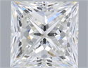 Natural Diamond 1.00 Carats, Princess with  Cut, F Color, VVS1 Clarity and Certified by IGI
