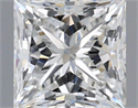 Natural Diamond 0.90 Carats, Princess with  Cut, F Color, VVS1 Clarity and Certified by IGI