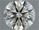 Natural Diamond 0.42 Carats, Round with Very Good Cut, J Color, VVS2 Clarity and Certified by IGI