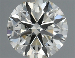 Picture of Natural Diamond 0.42 Carats, Round with Very Good Cut, J Color, VVS2 Clarity and Certified by IGI
