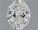 Natural Diamond 0.50 Carats, Oval with  Cut, H Color, VS1 Clarity and Certified by GIA