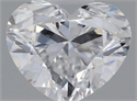 Natural Diamond 0.51 Carats, Heart with  Cut, D Color, VVS2 Clarity and Certified by GIA