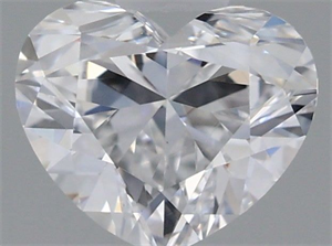 Picture of Natural Diamond 0.51 Carats, Heart with  Cut, D Color, VVS2 Clarity and Certified by GIA