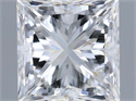 Natural Diamond 0.70 Carats, Princess with  Cut, G Color, VVS2 Clarity and Certified by GIA