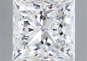 Picture of Natural Diamond 0.81 Carats, Princess with  Cut, F Color, VVS1 Clarity and Certified by GIA