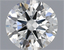Natural Diamond 0.72 Carats, Round with Excellent Cut, I Color, IF Clarity and Certified by IGI