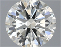 Natural Diamond 0.52 Carats, Round with Excellent Cut, J Color, VS1 Clarity and Certified by IGI
