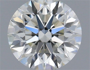 Picture of Natural Diamond 0.44 Carats, Round with Excellent Cut, H Color, VS1 Clarity and Certified by IGI