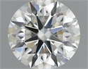 Natural Diamond 0.43 Carats, Round with Excellent Cut, H Color, VVS2 Clarity and Certified by IGI