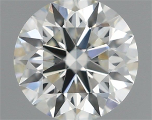 Picture of Natural Diamond 0.43 Carats, Round with Excellent Cut, H Color, VVS2 Clarity and Certified by IGI