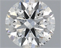 Natural Diamond 0.42 Carats, Round with Excellent Cut, H Color, SI1 Clarity and Certified by IGI