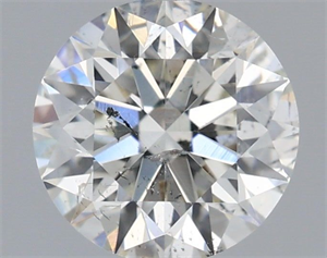 Picture of Natural Diamond 0.75 Carats, Round with Excellent Cut, H Color, SI2 Clarity and Certified by IGI