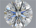 Natural Diamond 0.71 Carats, Round with Excellent Cut, H Color, SI1 Clarity and Certified by IGI