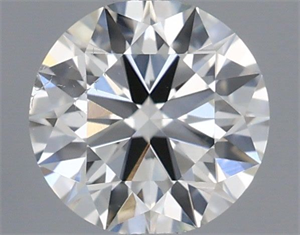 Picture of Natural Diamond 0.40 Carats, Round with Excellent Cut, H Color, SI1 Clarity and Certified by IGI