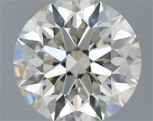 Picture of Natural Diamond 0.53 Carats, Round with Excellent Cut, I Color, VVS2 Clarity and Certified by IGI