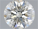 Natural Diamond 0.52 Carats, Round with Excellent Cut, H Color, SI2 Clarity and Certified by IGI